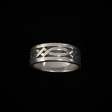 Vintage Silver Mens Band Ring
