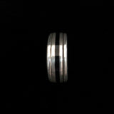 Vintage Mens Silver Black Onyx Ring