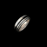Vintage Mens Silver Black Onyx Ring