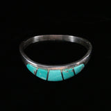 Mexican Silver Vintage ATI Hallmark Turquoise Cuff Bracelet