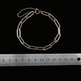 Vintage Silver Link Safety Chain Bracelet