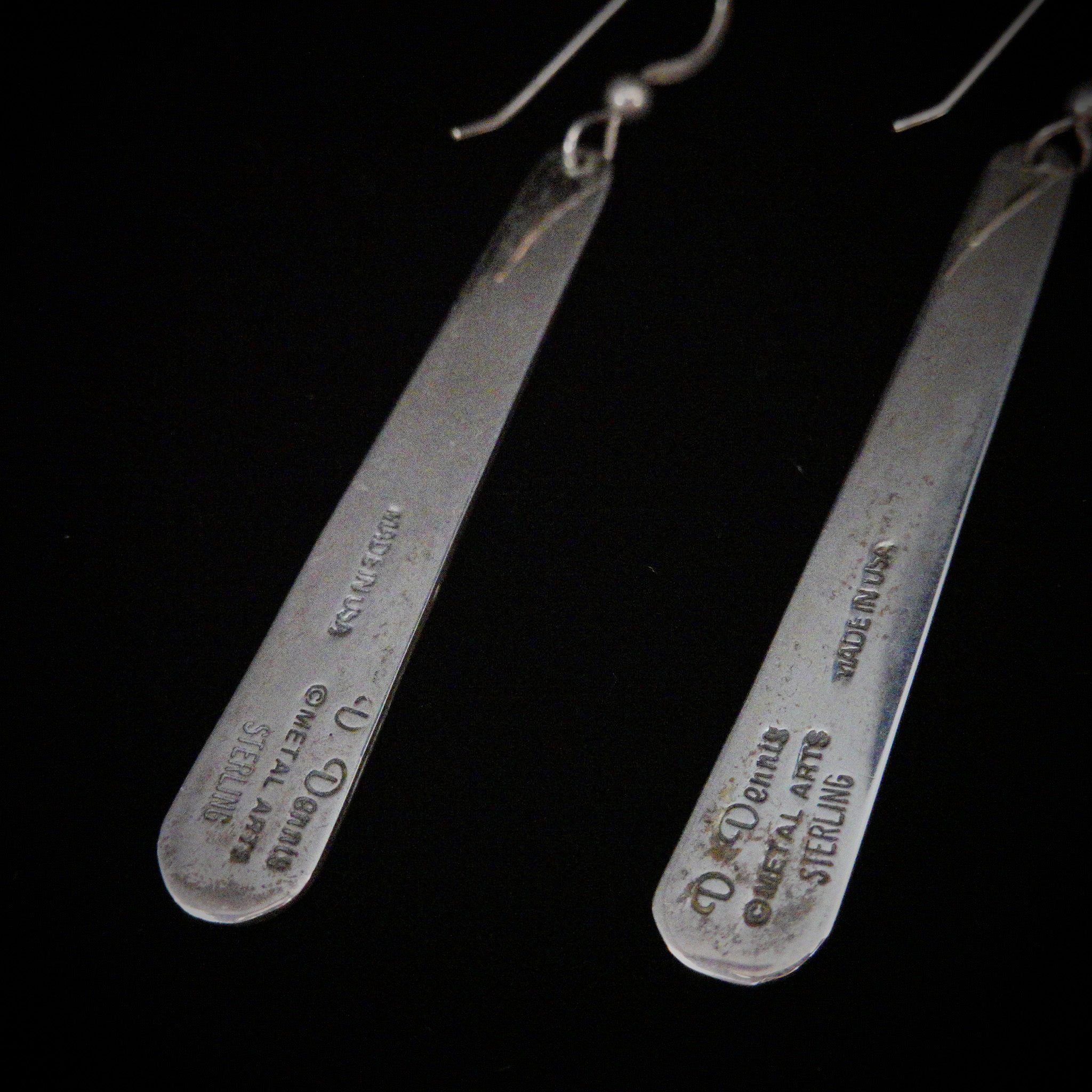 Vintage Silver Danny Dennis Metal Arts Pacific Coast Inlay Dangle 
