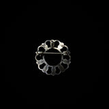Old Pawn Native American Zuni Snake Eye Turquoise Silver Brooch & Pendant
