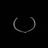 Vintage Silver Scroll Pointed V Shape Bracelet