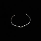 Vintage Silver Scroll Pointed V Shape Bracelet