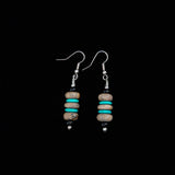 Vintage Santo Domingo Silver Turquoise Earrings