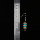 Vintage Santo Domingo Silver Turquoise Earrings