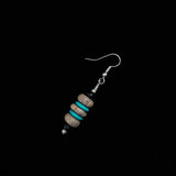 Vintage Santo Domingo Silver Turquoise Earrings