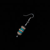 Vintage Santo Domingo Silver Turquoise Earrings