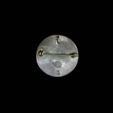 Mexican Silver Vintage Aztec Calendar Brooch & Pendant
