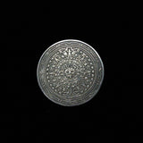 Mexican Silver Vintage Aztec Calendar Brooch & Pendant