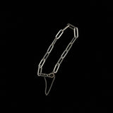 Vintage Silver Link Safety Chain Bracelet
