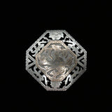 Vintage Guatemala Mayan Silver & Gold Brooch & Pendant