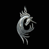 Sterling Silver Unicorn Horse Abstract Pendant