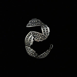 Mexican Silver Vintage Balls & Panel Bracelet