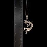 Colgante Kokopelli de plata nativo americano hopi