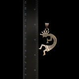 Colgante Kokopelli de plata nativo americano hopi