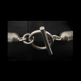 Mexican Silver Balls & Toggle Clasp Necklace