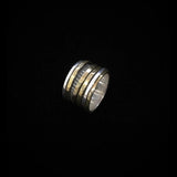 Vintage Sterling Silver Wide Band Spinner Ring