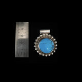 Mexican Silver Vintage Turquoise Pendant