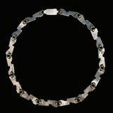 Mexican Taxco Sterling Silver Hallmarked Heavy Choker Necklace