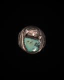 Anillo turquesa vintage navajo para hombre
