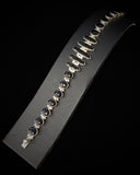 Mexican Silver Vintage Black Onyx Bracelet