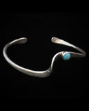 Navajo Native American Silver Turquoise Bracelet