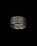 Anillo de plata de narrador de hombres vintage nativo americano